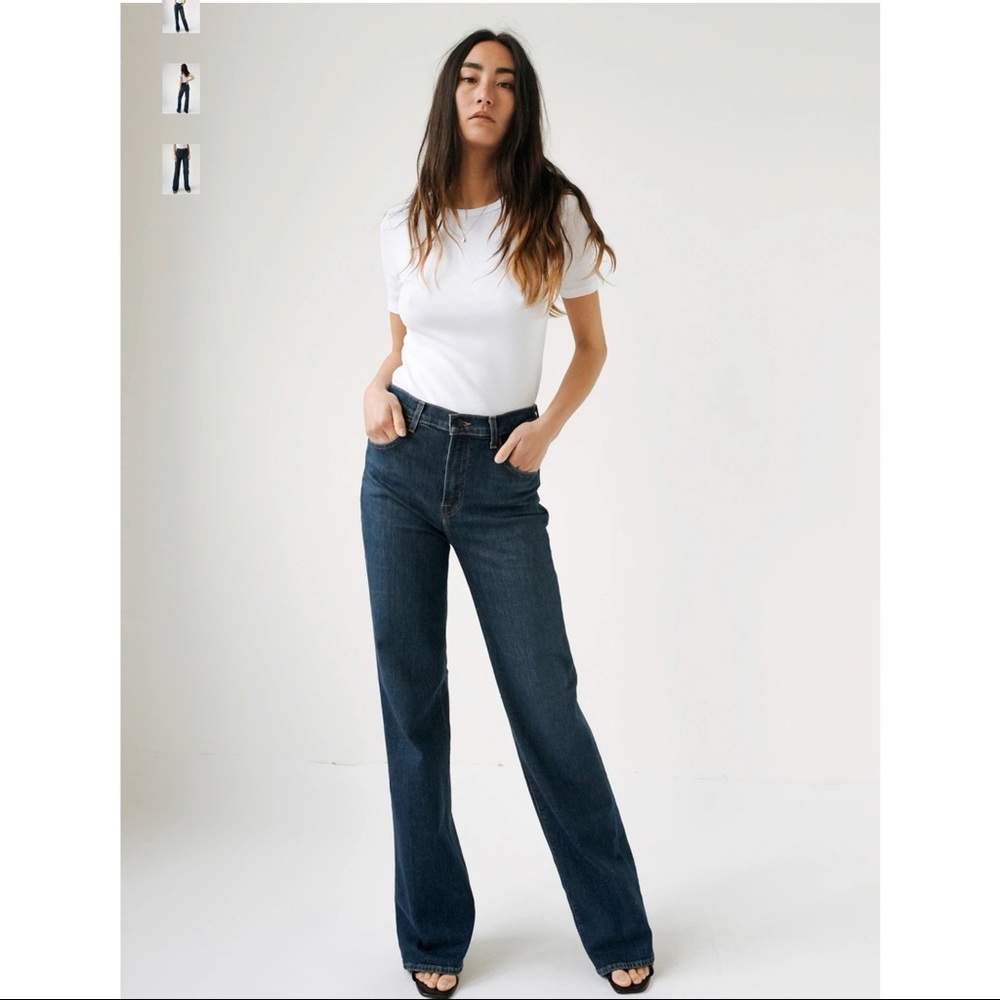 J Brand Wide Leg High Rise Jean